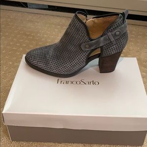 Franco Sarto gunmetal gray booties